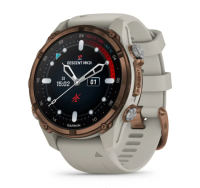 Garmin DESCENT MK3i Бронзовый PVD Титан с французским серым силиконовым ремешком 43 мм