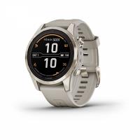 Garmin  FENIX 7S PRO Sapphire Solar золотистый корпус со светло-песочным ремешком