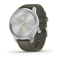 Garmin VIVOMOVE STYLE серебристый с травяным силиконовым ремешком