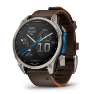 Garmin D2 Mach 2, 47 мм Titanium with Oxford Brown Leather Band